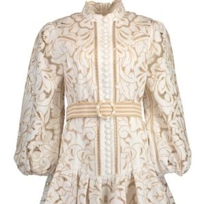 ZIMMERMANN LACE CUTOUT DRESS Size 2/ US 8